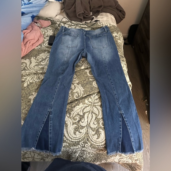 Plus Size KanCan™ Flare High Rise Back Seam Jean - Picture 2 of 4